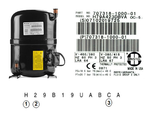 پلاک خوانی کمپرسور پیستونی بریستول