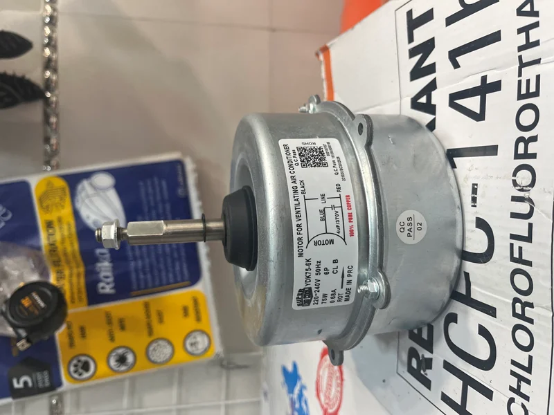 موتور فن کندانسور کولر مدل  YDK75_6k توان 75 وات(مس)